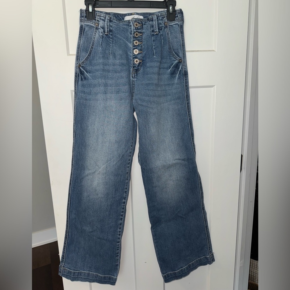 KanCan Blue Flare Wide Leg Jeans